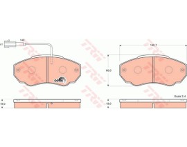 ÖN BALATA FİŞLİ DUCATO 02-06 BOXER 02-06 JUMPER 02-06 K.Ç TİP 1400 KG
