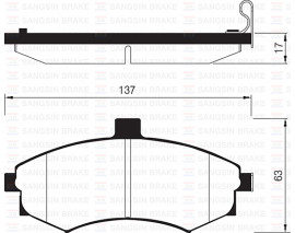 ÖN BALATA FİŞLİ ELANTRA 1.6-1.8-2.0 CRDI 00 MATRİX 01 GDB3378