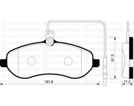 ÖN BALATA FİŞLİ EXPERT-SCUDO-JUMPY-1.6-2.0 MTJ 07 ABS SİZ GDB1718