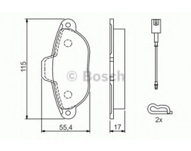 ÖN BALATA FİŞLİ FIAT PANDA 1.2 09 PANDA 1.4 10 500 1.2 11/08 FORD KA 1.2 2.09