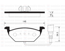 ÖN BALATA FİŞLİ GOLF IV V JETTA 05 CADDY 04 POLO 01 BORA 99 OCTAVIA 99 GDB1658-GDB1422