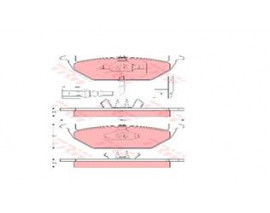 ÖN BALATA FİŞLİ KÜÇÜK GOLF4-GOLF5-JETTA-BORA-POLO-A3-LEON 97 GDB1386