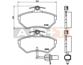 ÖN BALATA FİŞLİ KÜÇÜK TİP PASSAT-A4 97-04 GDB1366
