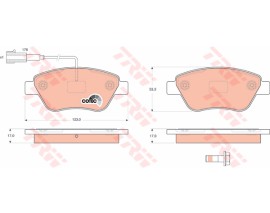 ÖN BALATA FİŞLİ LINEA-PUNTO-ALBEA 1.3 02 IDEA 1.3 JTD-1.4-1.2 16V 04
