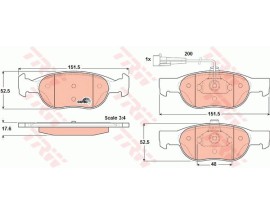 ÖN BALATA FİŞLİ MAREA 1.4-1.6 96 ALFA 145 146 1.4 1.6