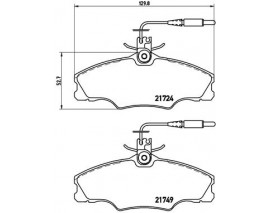 ÖN BALATA FİŞLİ P406 1.6 1.8 95/10.04 XANTIA XM
