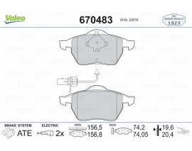 ÖN BALATA FİŞLİ PASSAT 96-01 A6 94-97 100 AVANT 1.8-2.0-2.5-2.6 TDI 16V GDB1049