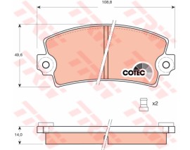 ÖN BALATA FİŞLİ R12 C15 VISA 82-91