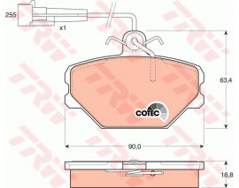 ÖN BALATA FİŞLİ TMPR-TİPO UNO 1.4-1.6 PANDA 85-04