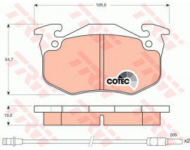 ÖN BALATA FİŞLİ TWNGO 1.2 96 R5 72-95