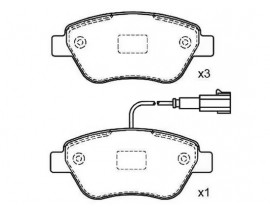 ÖN BALATA FİŞSİZ LINEA-PUNTO-ALBEA 1.3 02 IDEA 1.3 JTD-1.4-1.2 16V 04