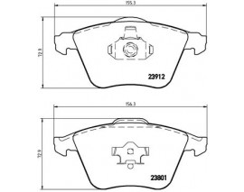 ÖN BALATA FORD FOCUS 2.5 05 VOLVO S40 V50 C30 C70 04 VECTRA C 05 SAAB 9.3 02 MAZDA 3