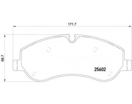 ÖN BALATA FORD TRANSIT V363 14 -TRANSIT CUSTOM 2.2 TDCI 12