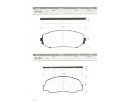 ÖN BALATA GRAND VITARA 1.6 05 2.0 05 1.9 DDİS 05 2.4 09 3.2 09 GDB3443