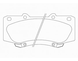 ÖN BALATA HILUX III PICKUP 2.5D 2.5D4D 3.0D 07 sonrası üretilen araçlar için/Motor kodu 2KDFTV