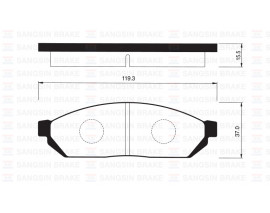 ÖN BALATA HONDA CIVIC 79-84 -SUZUKI ALTO 82-88 -DAMAS GDB254