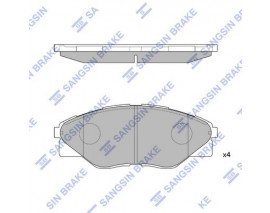 ÖN BALATA HYUNDAI HILUX III PICKUP 2.5D 2.5D-4D 4X4 07 GDB3532-GDB7773