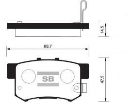 ÖN BALATA IMPREZA 2.0 WRX TURBO 12.02 2.0 WRX TURBO KOMBI 2.0 TURBO 00 GDB3307-GDB3131
