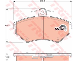 ÖN BALATA İNCE GOLF II III POLO CLASSIS 95-01 CADDY 95/1.04 CORDOBA IBIZA TOLEDO INCA