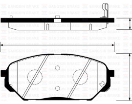 ÖN BALATA IX55 3.8 V6 4WD-3.0 V6 CRDI 4WD 08 GDB3527