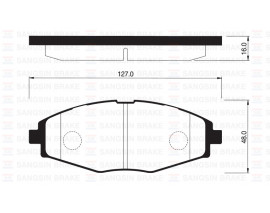 ÖN BALATA KALOS 1.2-1.4-1.4 16V Sedan 1.4 16V 05 MATIZ 0.8-1.0 05 LANOS 1.4 GDB3195