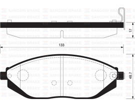 ÖN BALATA KALOS 1.2-1.4-1.4 16V Sedan-1.4 16V 05 -MATIZ 0.8-1.0 05 -LANOS 1.4 GDB3195-GDB4606