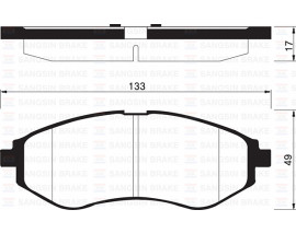 ÖN BALATA KALOS 1.4 02 AVEO 1.2-1.4 06 GDB3330