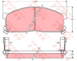 ÖN BALATA KIA BESTA 2.2D 96 BESTA 2.7D 99 MAZDA E2000 E2200 91-03