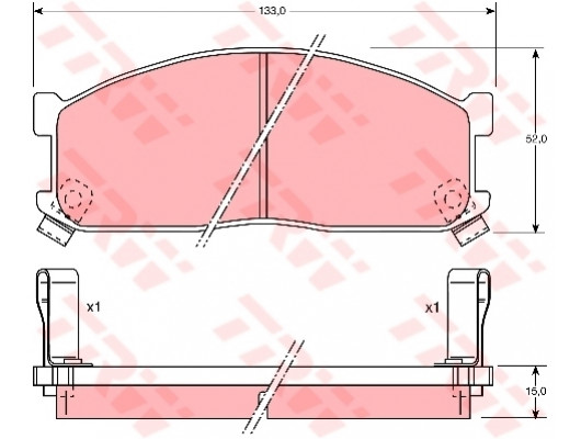 ÖN BALATA KIA BESTA 2.2D 96 BESTA 2.7D 99 MAZDA E2000 E2200 91-03