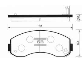 ÖN BALATA KIA K 2500 2.5D 03 GDB3434-GDB3145