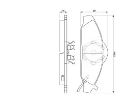 ÖN BALATA KORANDO 2.0 2.3 2.9D 2.9TD 3.2 01/99 MUSSO 2.2TD 2.3 2.9D 2.9TD 3.2 1/99 0986TB2307