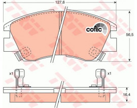 ÖN BALATA L200 2.5D 2.5TD 86-96 L300 2.5D 86-06 2.5TD 01-03 PAJERO 2.5TD 2.6 3.0 86 90