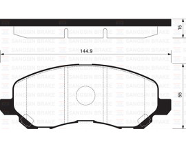 ÖN BALATA LANCER SEDAN 03 LANCER SPORTBACK 08 GALANT 97-04 GDB3287-GDB4141-GDB4142
