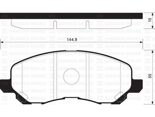 ÖN BALATA LANCER SEDAN 03 LANCER SPORTBACK 08 GALANT 97-04 GDB3287-GDB4141-GDB4142