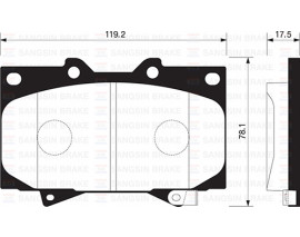 ÖN BALATA LAND CRUISER 100 4.7 V8 98-02 4.2 TD 90-98 GDB3197