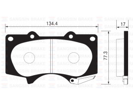 ÖN BALATA LAND CRUISER J12 3.0D-4.0 03 GDB3364