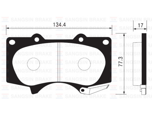 ÖN BALATA LAND CRUISER J12 3.0D-4.0 03 GDB3364