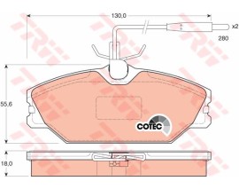ÖN BALATA LGN 93-01 SAFRANE 92-00 MGN 96-99 SCENIC 2.0 96 FİŞLİ