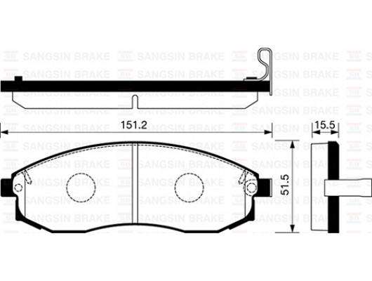 ÖN BALATA MAXIMA QX 2.5 V6 24V-3.0 95-00 MAXIMA SW 2.5 V6 24V-3.0 QX 97 GDB3124-GDB3327