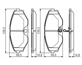 ÖN BALATA MAXIMA QX A33 2.0 V6 22V 3.0 V6 24V 2.5 V6 24V 03/00-03