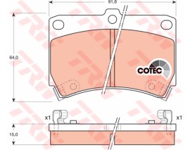 ÖN BALATA MAZDA 323 1.3 89-94 323 1.6 1.7 1.8 89-94 323 1.5 96 121 1.3 90-96