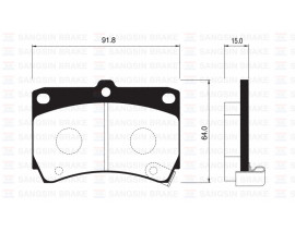 ÖN BALATA MAZDA 323 GDB1024-GDB3262-GDB3206
