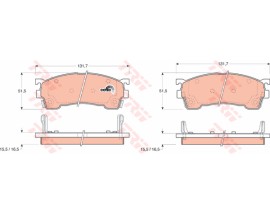 ÖN BALATA MAZDA 626 1.6 1.8 2.0 91-97