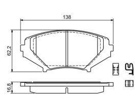 ÖN BALATA MAZDA RX 8 SE17 1.3-2.6 03-12