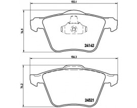 ÖN BALATA MONDEO IV 2.5 07 SMAX 2.0-2.2 TDCI 07 GALAXY 2.2 TDCI 08 2.0 SCTI 10 VOLVO S80