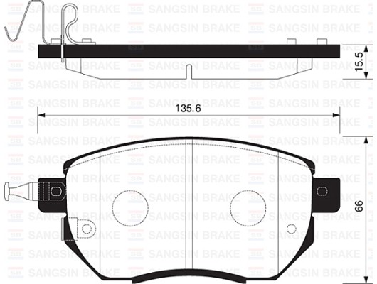 ÖN BALATA NISSAN INFINITI FX 35 3.5 03-08 FX 45 4.5 03-08 MURANO 3.5 03-08 GDB3416