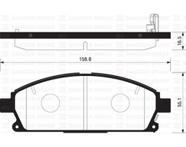ÖN BALATA NISSAN PATHFINDER 2.7TD 3.3 V6 4WD 97-04 -XTRAIL 2.0-2.2-2.5 4x4 01 GDB3167-GDB3293