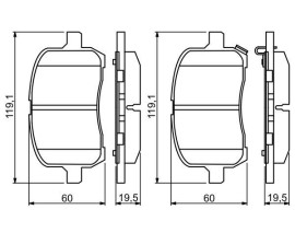 ÖN BALATA OPEL GT 07 CHEVROLET HHR 07-11