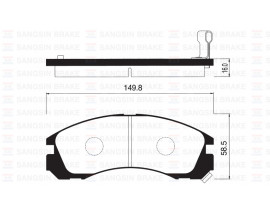 ÖN BALATA OUTLANDER 2.0 4WD-2.4 4WD 03 PAJERO II 2.5TD 91-00 3.0 V6 24V 97-00 GDB3200-GDB1126