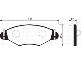 ÖN BALATA P206 1.4 1.6 98 P306 1.4 1.6 93 GDB1500